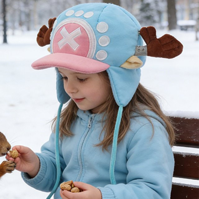 Bandai One Piece Tony Tony Chopper Plüschtier Baumwollmütze - Bild 1