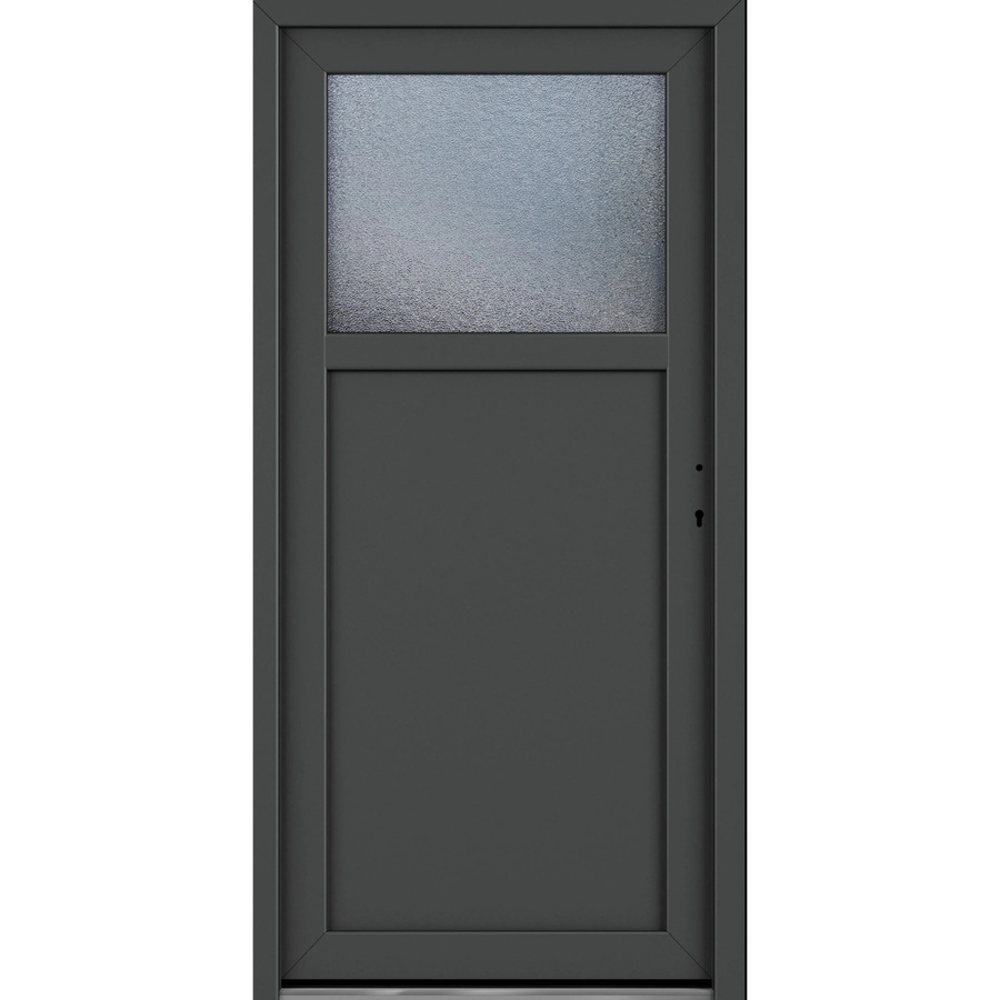 Roro Nebeneingangstür OKE 1154 Kunststoff Aluminium Weiß-Anthrazit B: 88 cm, H: 198 cm, DIN Rechts - Bild 2