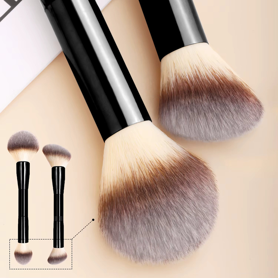 Ronshadow Make-up-Pinsel-Set, 2-teilig, Kontur-, Puder- und Rougepinsel - Bild 3
