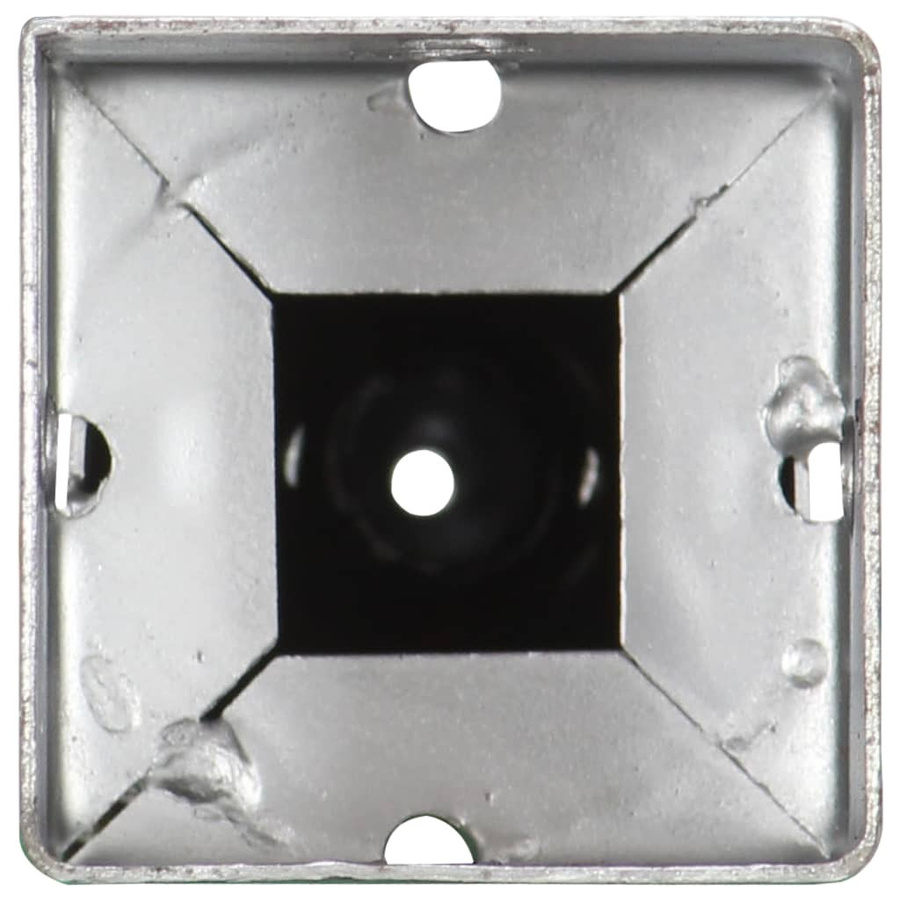 Vidaxl Erdspieße aus verzinktem Stahl, 2 Stück, Silber, B/T/H: 7 x 7 x 56 cm - Bild 2