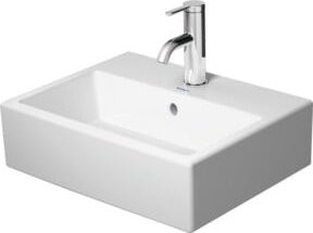 Duravit Möbel-Handwaschbecken Vero Air aus Keramik, weiß, B: 45 cm, T: 35 cm, mit Überlauf und ohne Hahnloch - Bild 1