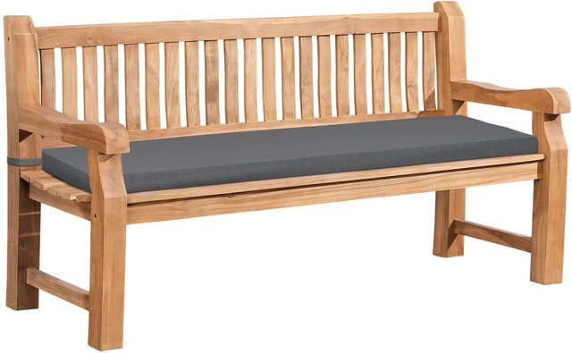 CLP Gartenbank Daxon aus Teakholz mit Sitzkissen, wetterfest, Breite: 180 cm - Bild 1