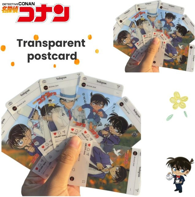 Detective Conan Transparente PVC Postkarte von Bandai in der Farbe Transparent - Bild 1