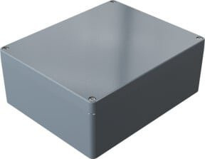 Aluminium Gehäuse in Rose, B/T/H: 23,0 x 28,0 x 11,1 cm - Bild 1