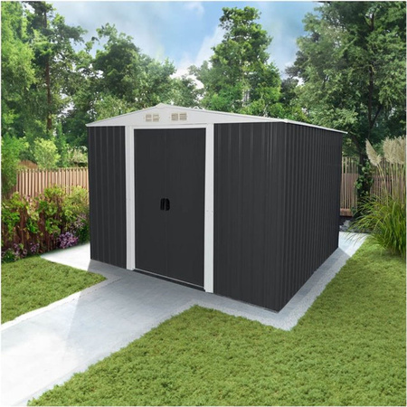 Home Deluxe Geräteschuppen BOHIO aus Metall in Anthrazit