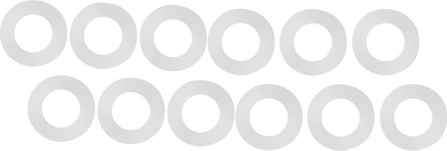 12 Stück Flache Silikon O-Ring Dichtungsscheiben von Fishine in Weiß für Balgschläuche (1,2) - Bild 1