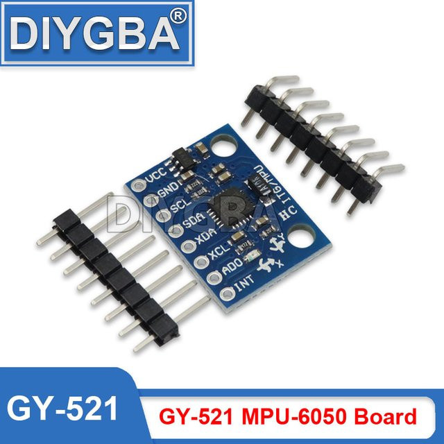 Wavtzt GY-521 MPU-6050 Sensor Modul mit 3-Achsen-Analogkreisel und 3-Achsen-Beschleunigungsmesser in Blau - Bild 1