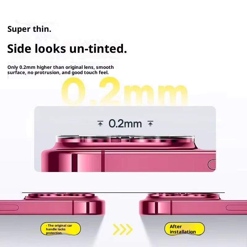 3D-Kameraschutz aus gehärtetem Glas für OPPO Find X9 Pro, transparent, kratzfest und fingerabdruckresistent - Bild 3