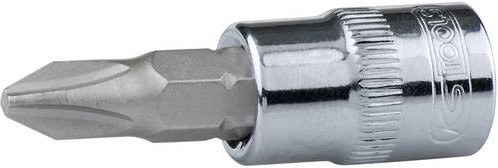 KS Tools CHROMEplus Bit-Stecknuss PH4 in Silber aus Edelstahl - Bild 1