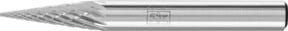 PFERD TOOLS Hartmetall Frässtift Spitzkegel SKM universal mittel fein, Farbe: Silber, Durchmesser: 6 mm, Länge: 18 mm, Schaft-Durchmesser: 6 mm - Bild 1