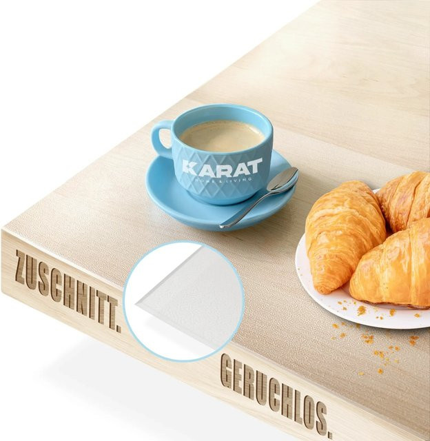 KARAT Tischfolie Empire Transparent mit abgeschrägter Kante B/T: 70 x 75 cm - Bild 1