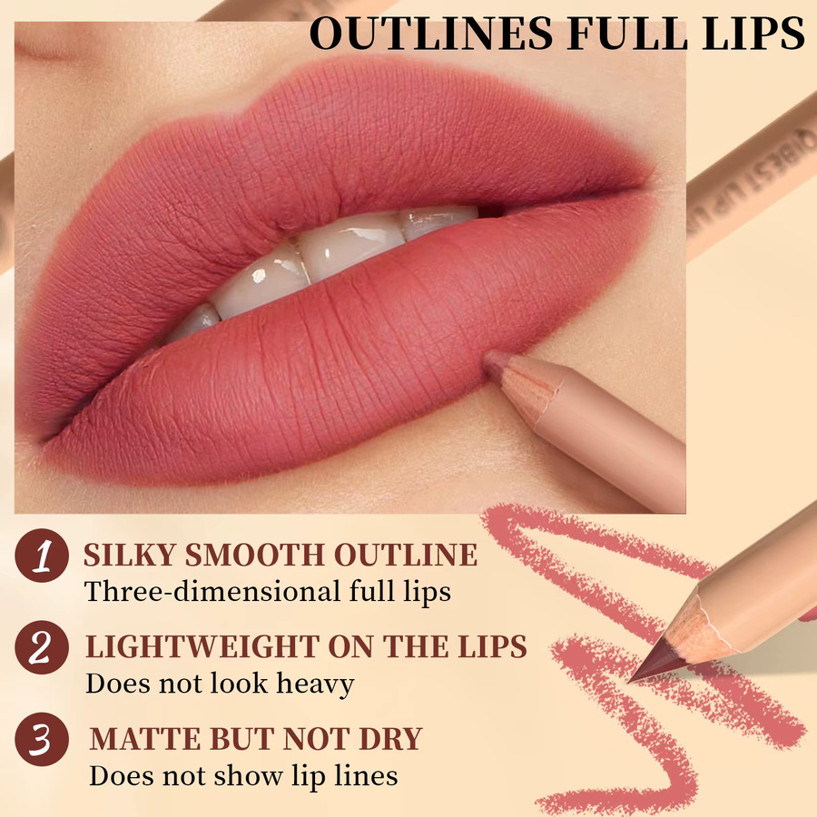 QIBEST Lipliner-Set, 12 Farben, Unisex - Bild 3