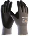 ATG MaxiFlex Ultimate Strickhandschuhe mit Nitrilbeschichtung in Grau und Schwarz, Größe XL - Bild 1