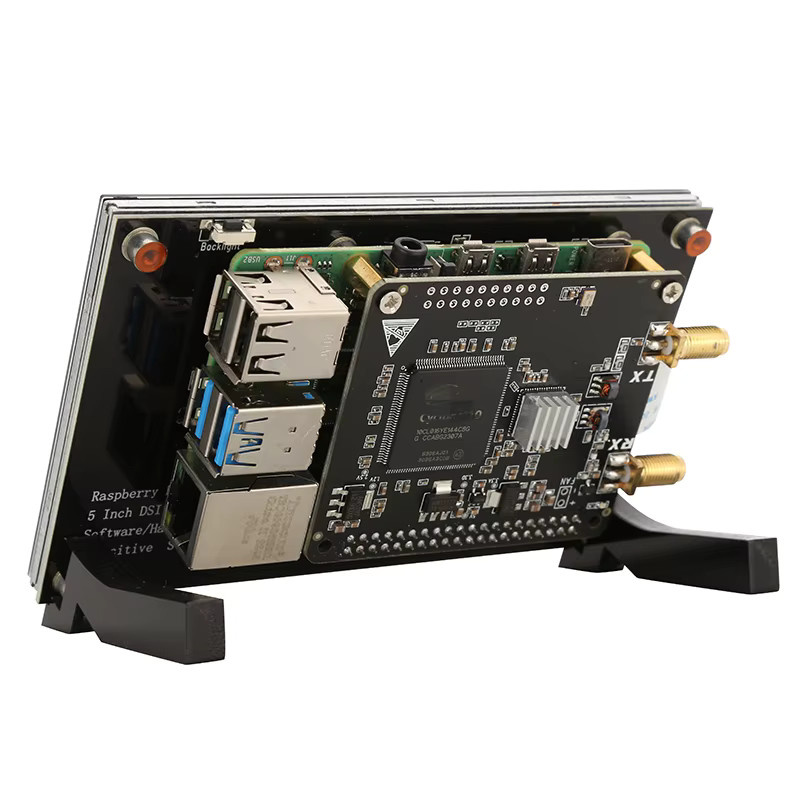 Radioberry V2.0 Beta5 Software Defined Radio HF SDR Transceiver mit DSI Display für Raspberry Pi in Schwarz - Bild 2