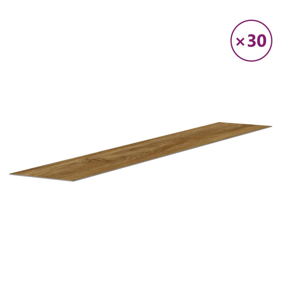 Vidaxl Wandpaneele in Holzoptik aus PVC, Braun, 4,12 m² - Bild 2