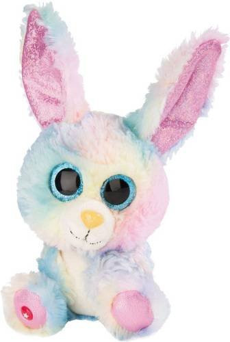 NICI Glubschis Schlenker Hase Rainbow Candy in Bunt / Mehrfarbig, 15 cm - Bild 1