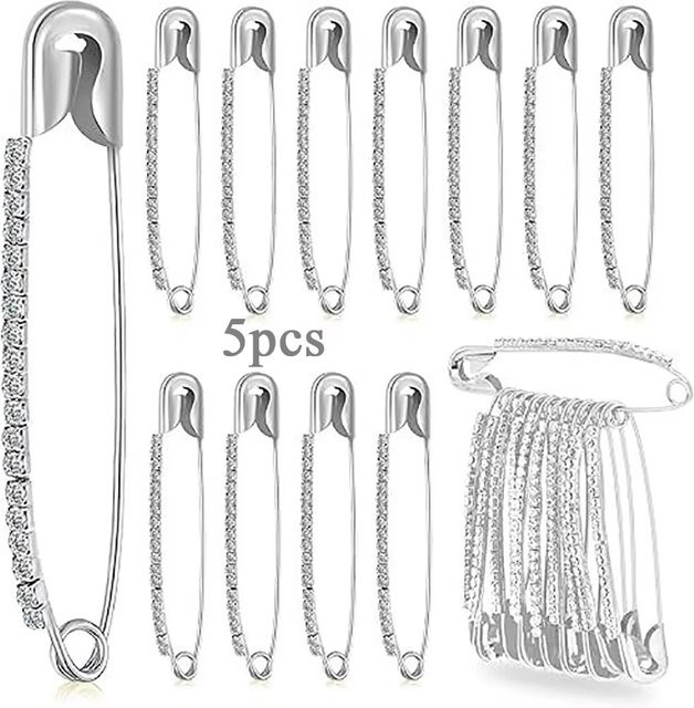NOTIONSLAND Brosche Pins, Silber, Strass, Damen - Bild 1