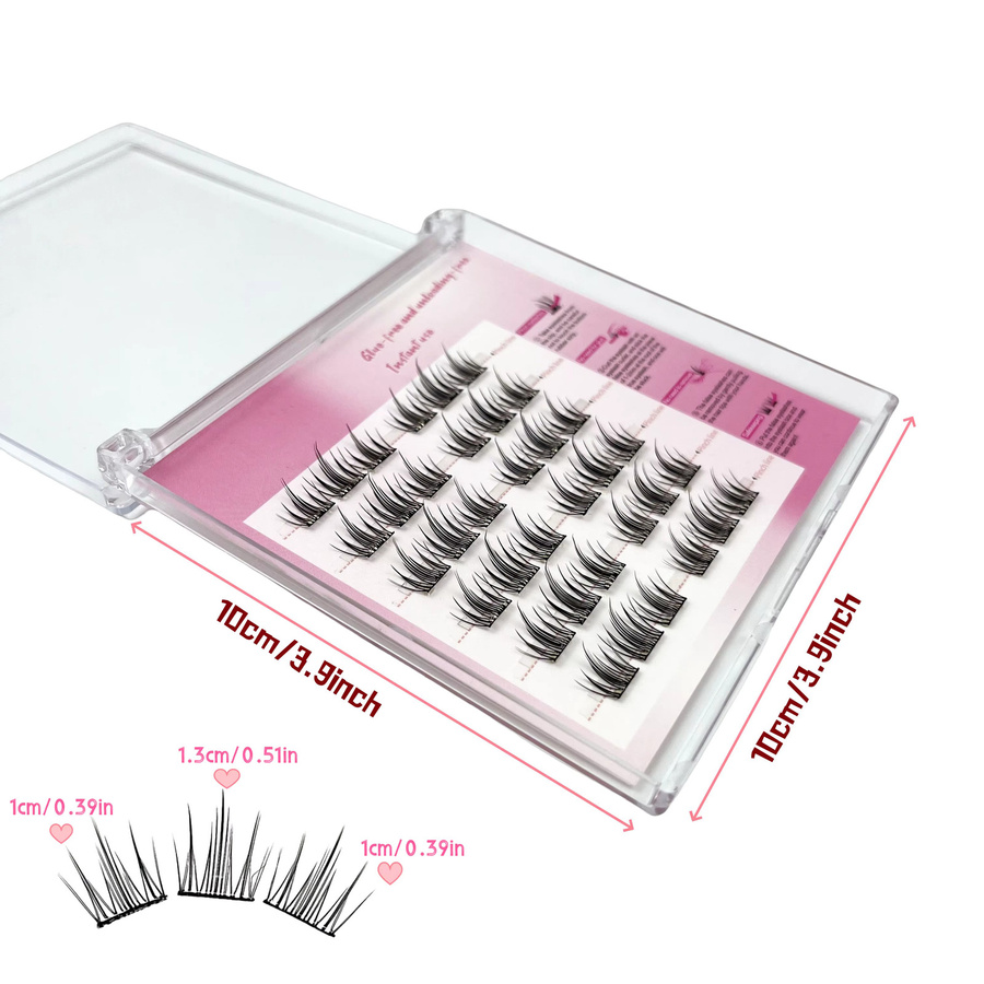 LIMEIKAI Künstliche Wimpern, 36 Bündel, 10mm - 13mm, Unisex - Bild 2