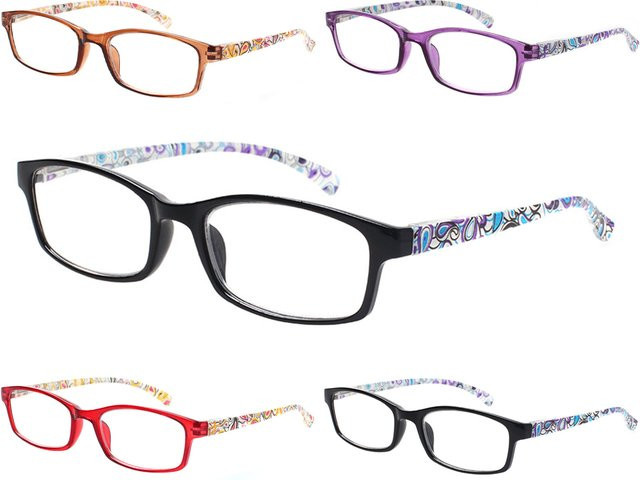 Henotin Lesebrille, Vollrand, rechteckig, Kunststoff, Unisex - Bild 1