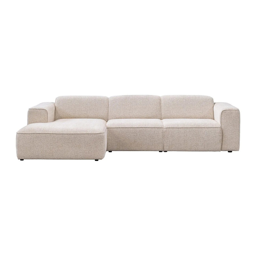 Vente-unique Ecksofa Tejami in Beige ohne Schlaffunktion mit Stoffbezug, Breite: 322 cm - Bild 2