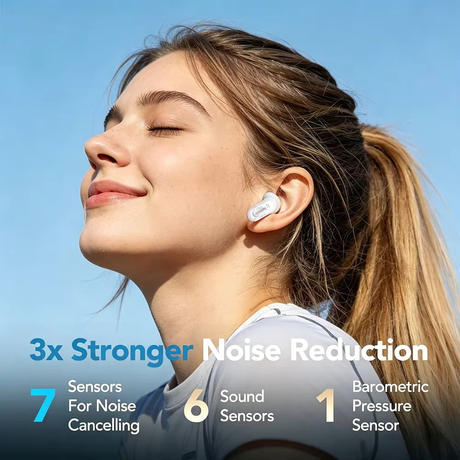 MINISO MS122 Kabellose Bluetooth-Kopfhörer mit Mikrofon und Geräuschunterdrückung in Beige oder Weiß - Bild 2