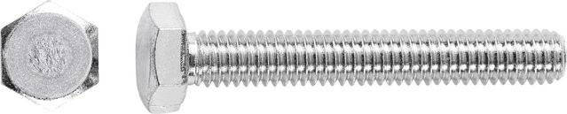 LUX-TOOLS Maschinenschrauben mit Sechskantkopf aus Stahl, Farbe: Silber, M8 x 30 mm, 50 Stück - Bild 1