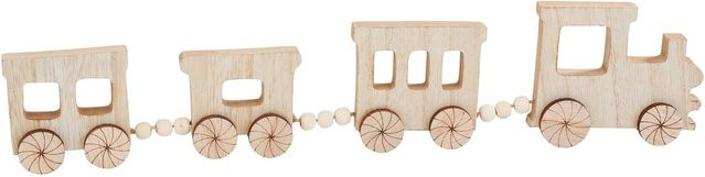 VBS Holz-Zug Lollo aus MDF-Holz in Beige - Bild 1