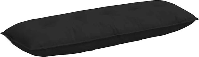 vidaXL Rückenkissen aus Mikrofaserstoff in Schwarz, B/H: 140 x 50 cm - Bild 1