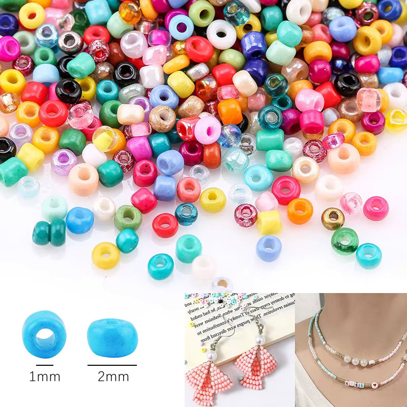 SMI Fine Glas Seed Perlen Set Charms, 2000 Teile/Los - Bild 2
