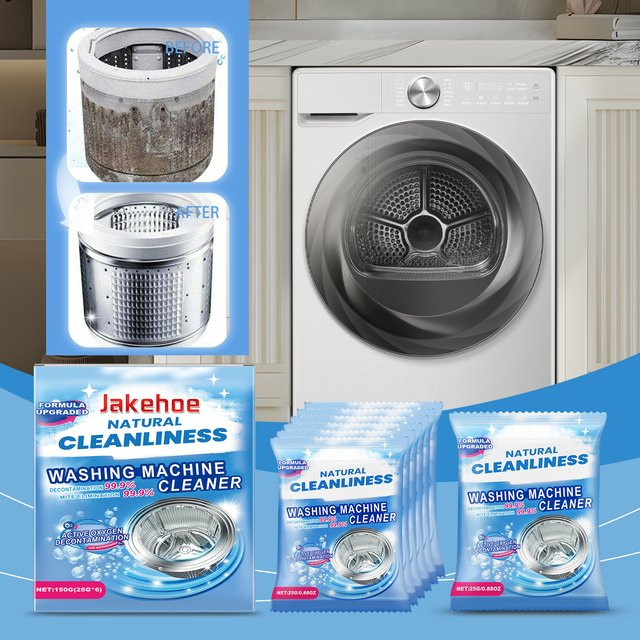 JAKEHOE Waschmaschinenreiniger Pulver zur Tiefenreinigung und Geruchsentfernung - Bild 1