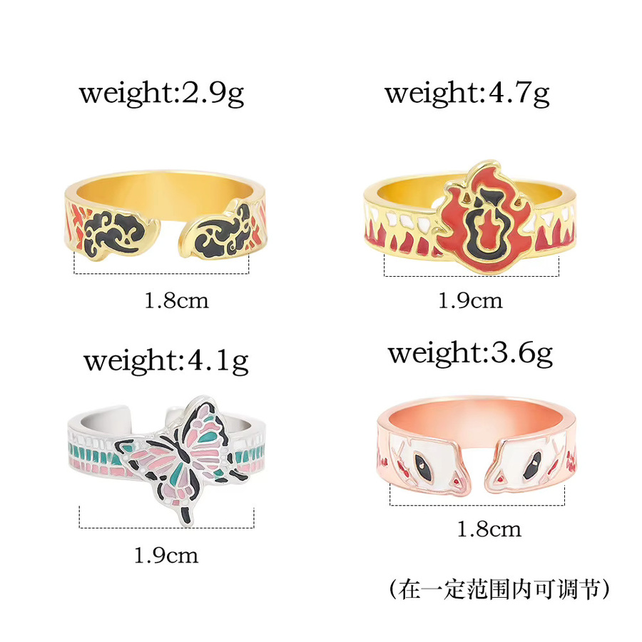 Bandai Ring Demon Slayer, Silber, Metall, Unisex - Bild 2