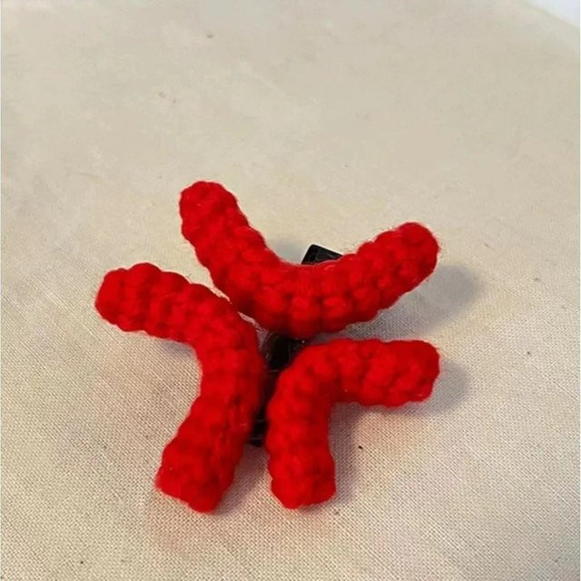 Haarspangen, rot, Damen und Mädchen - Bild 1