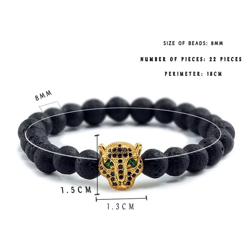 Star Trading Herren-Armband, Lava, Schwarz, Perle - Bild 4