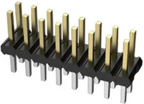 Amphenol Stiftleiste Standard 10075024-S01-07ULF in Schwarz - Bild 1