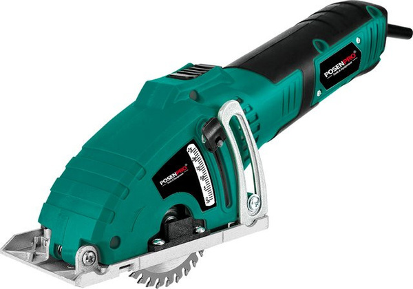 POSENPRO Mini-Kreissäge 600 W mit Parallelführung zum Schneiden von Holz, Metall und Keramikfliesen