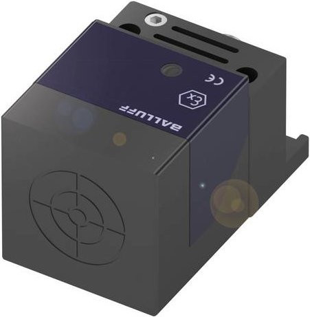 Balluff Induktiver Sensor BES Q40KFU-GNX35F-S92G-EEX BES0300 Schwarz, B/T/H: 40 x 40 x 66 mm - Bild 1