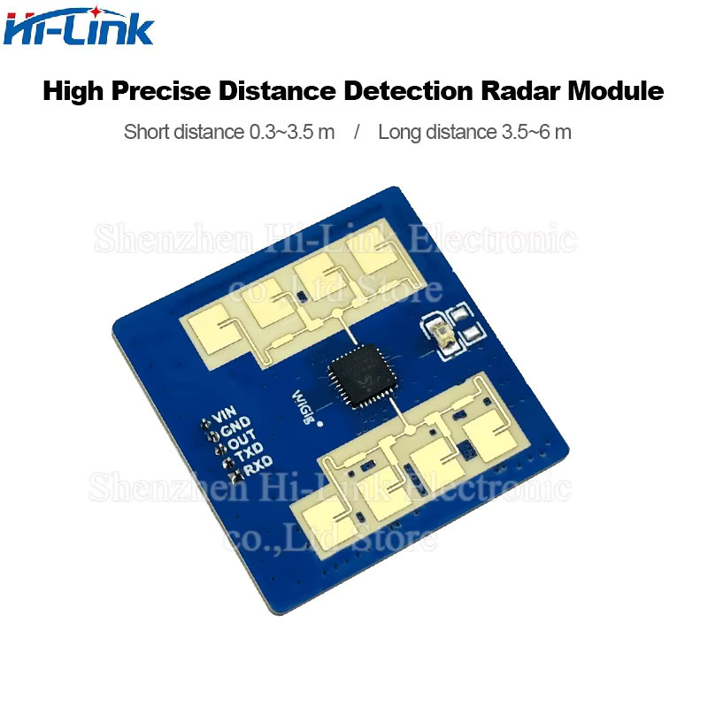 Hi-Link HLK-LD2411S Millimeterwellen-Radar-Sensor Modul zur Erkennung menschlicher Präsenz in Blau - Bild 2