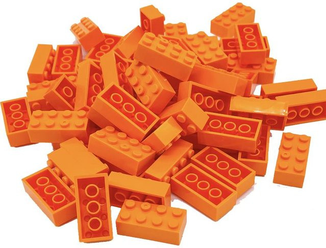 Linyi toy Bauklötze, orange, 300-teiliges Set, ab 6 Jahren - Bild 1