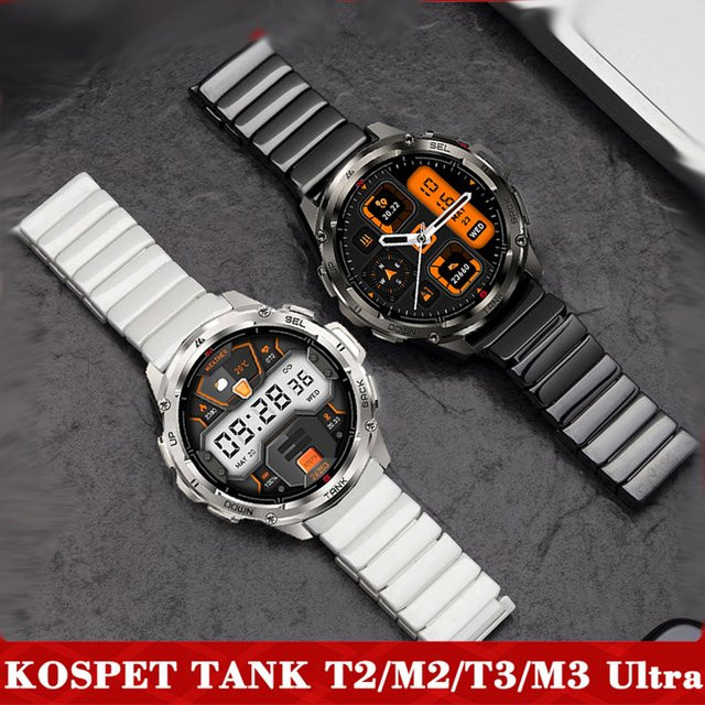 KOSPET Uhrenarmband Keramik, 22 mm, Schwarz, Unisex - Bild 1