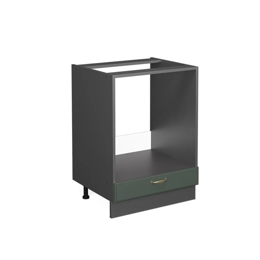 Vicco Herdumbauschrank Fame-Line Landhaus Anthrazit Grün-Gold Breite: 60 cm - Bild 2