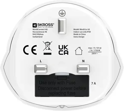 Skross Reiseadapter 1.500225C-E in Weiß - Bild 1