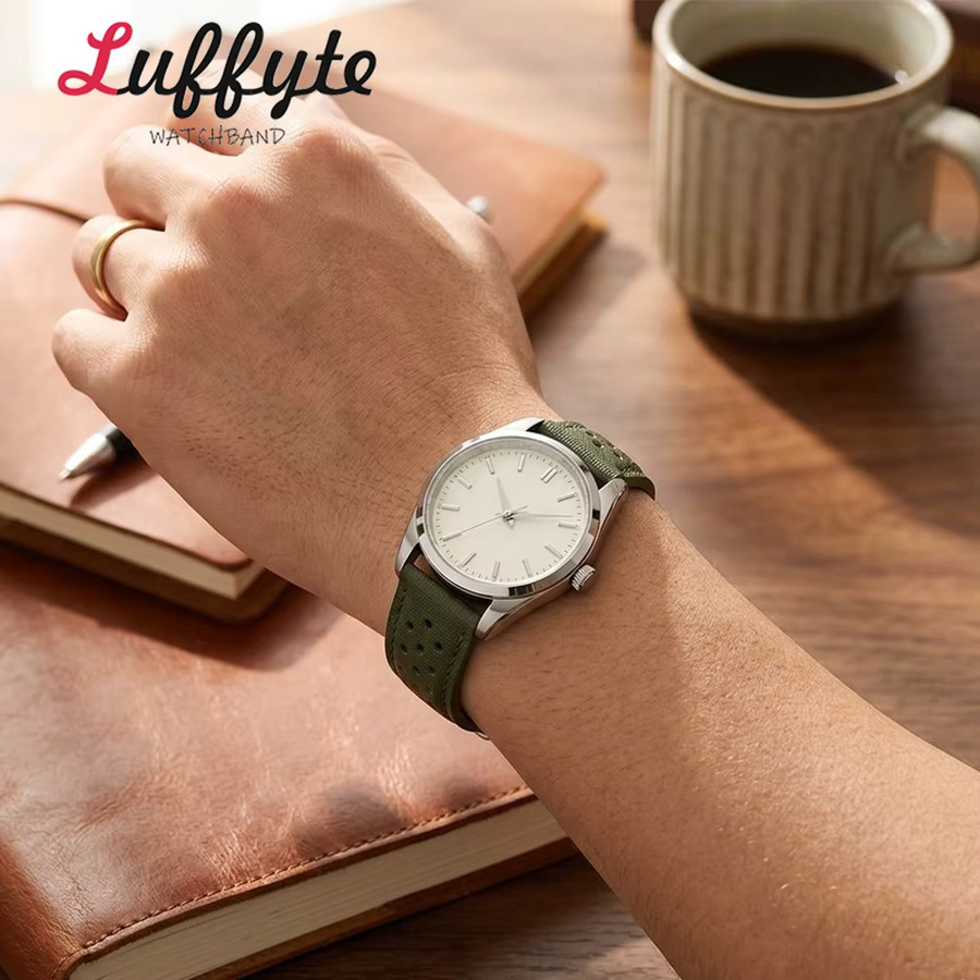 Luffyte Uhrenarmband Nylon, Herren, 18mm 20mm 22mm, Schnellverschluss - Bild 3