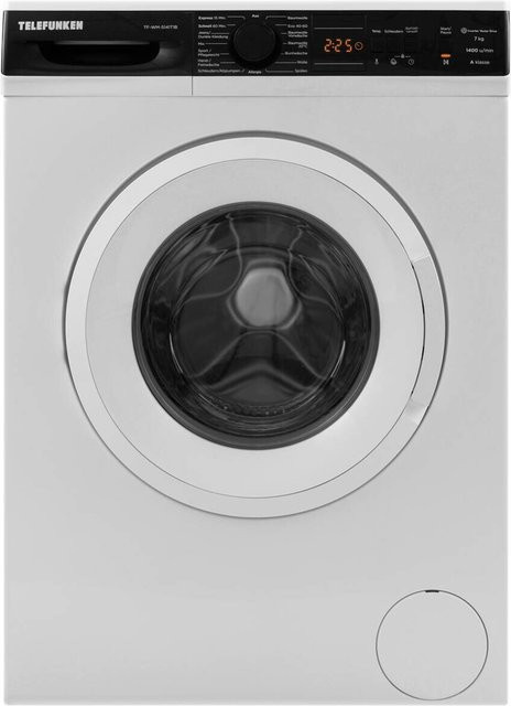 Telefunken Waschmaschine TF-WM-5441T1B weiß Frontlader mit Aquastop und Quick Wash B/H/T: 59,7 x 84,5 x 49,7 cm - Bild 1
