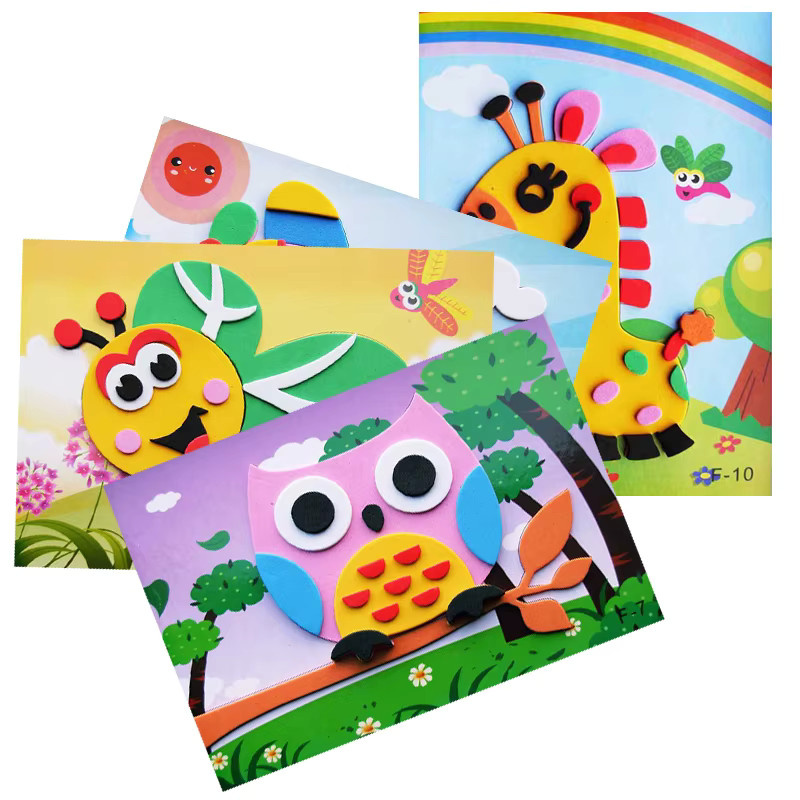 ZYF 3D-EVA-Schaumstoffaufkleber, Tiere, Bunt / Mehrfarbig, 8–16 Stück/Packung - Bild 3