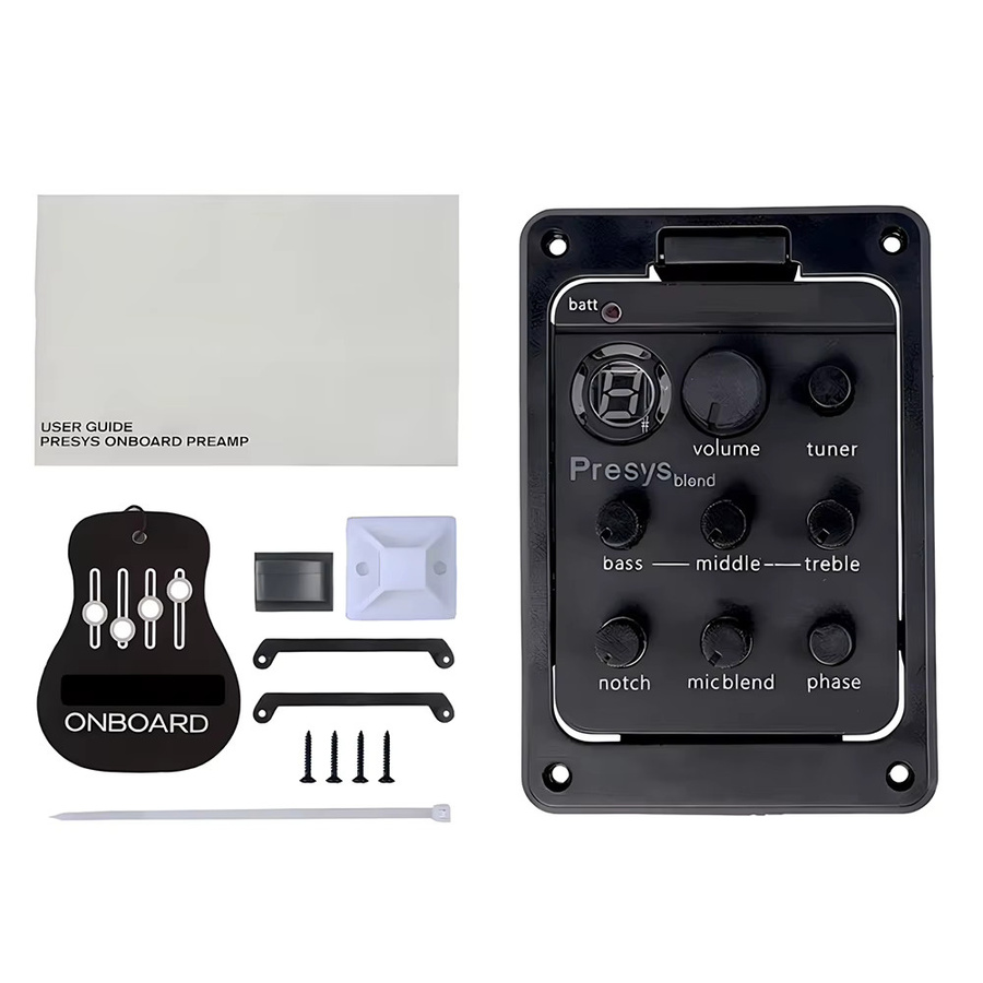 Fishman Gitarrenvorverstärker mit integriertem Stimmgerät und Piezo Pickup in Schwarz - Bild 5