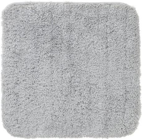 Premium Living WC-Vorleger Chris in Grau/Silber, rutschfest und waschbar, B/T: 50 x 50 cm