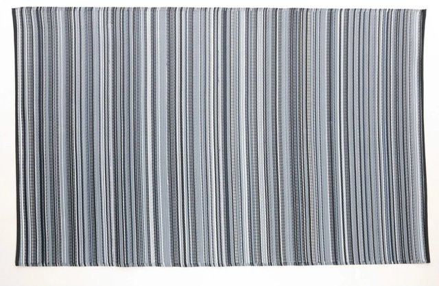 Jet-Line Outdoorteppich Mandy modern gestreift in Schwarz und Multicolor B/B: 150 x 240 cm - Bild 1