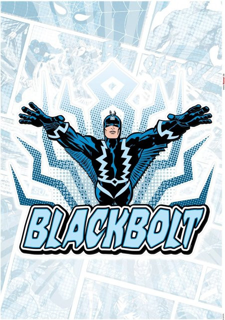 Komar Deko-Sticker Blackbolt Classic, selbstklebend, Breite: 50 cm, Höhe: 70 cm - Bild 1