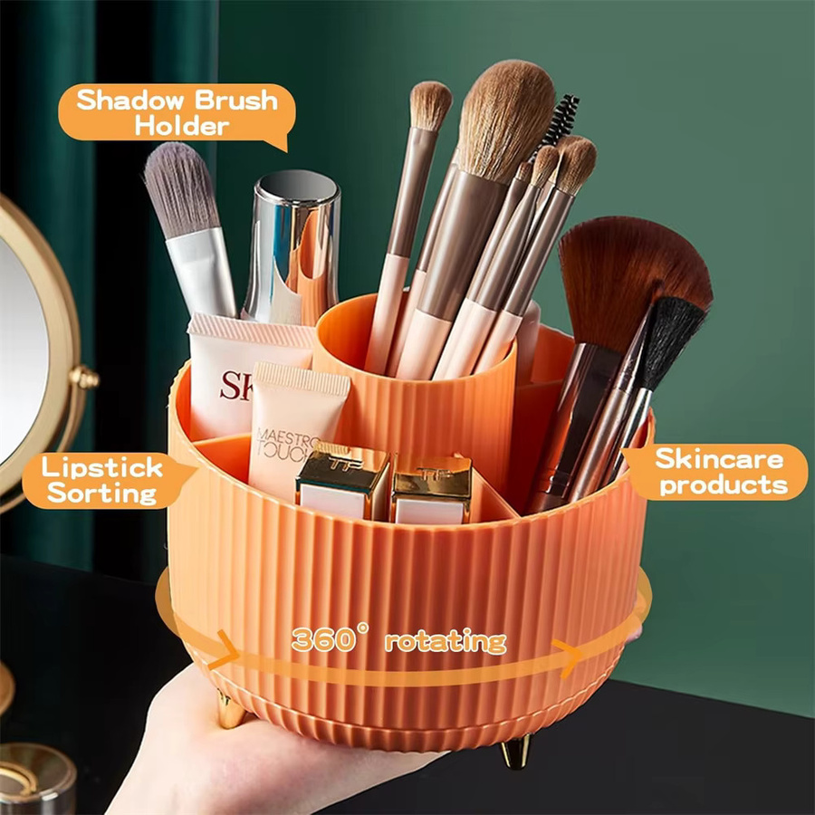 RUNTOIN Make-up-Pinselhalter, orange, Unisex - Bild 2