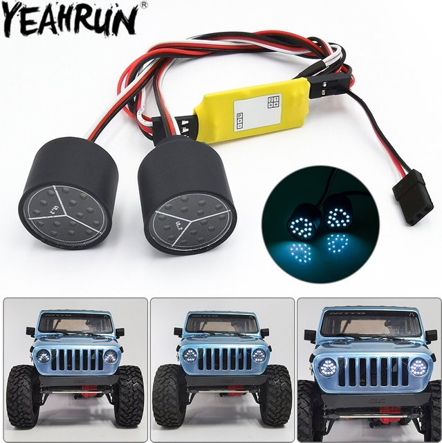 YEAHRUN LED-Licht, Scheinwerfer, 3 Modi, für Axial SCX10 III RC Crawler - Bild 1